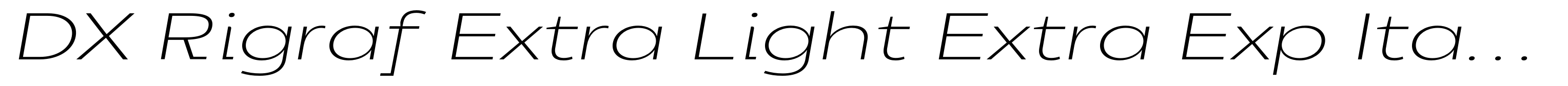 DX Rigraf Extra Light Extra Exp Italic